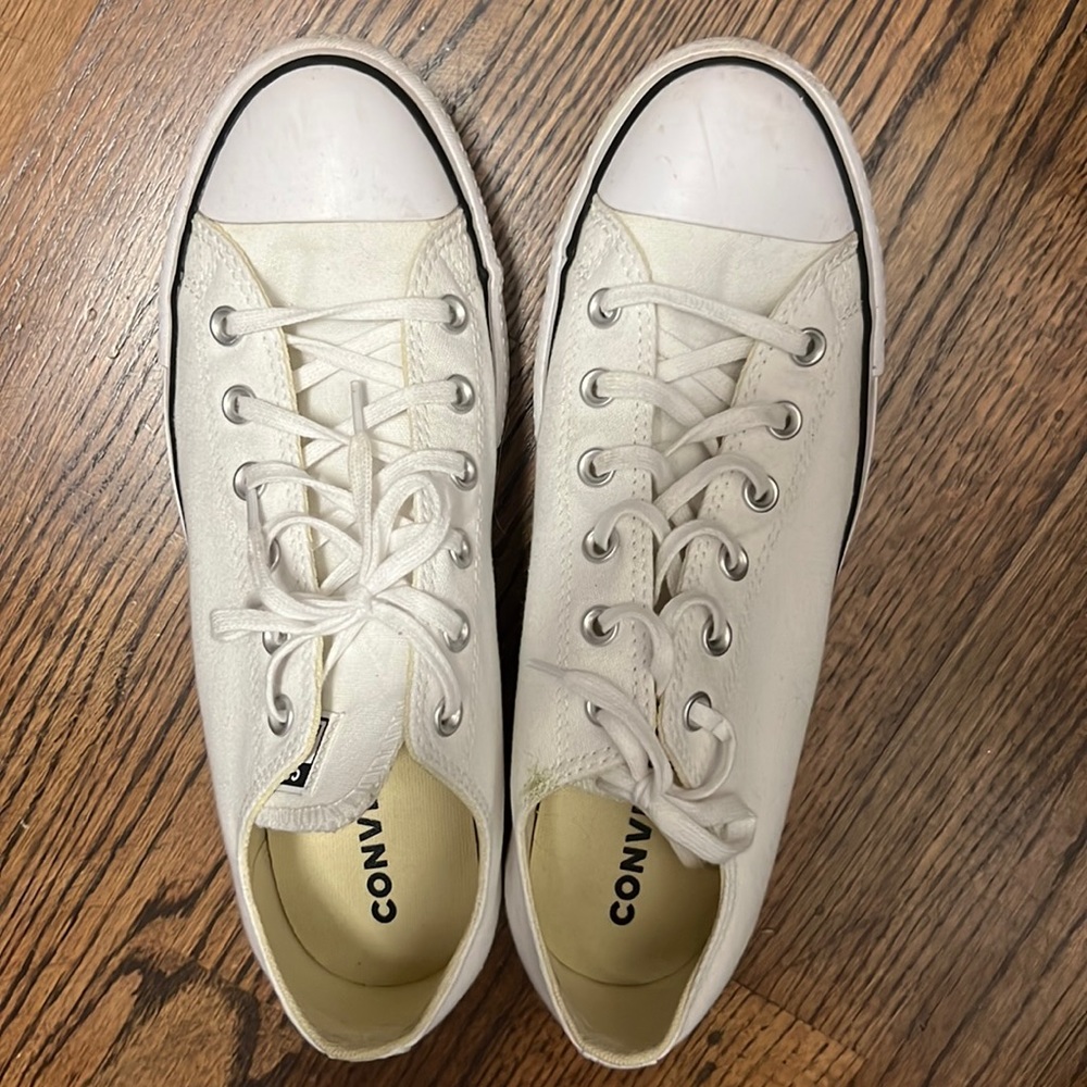Platform converse size 11 white